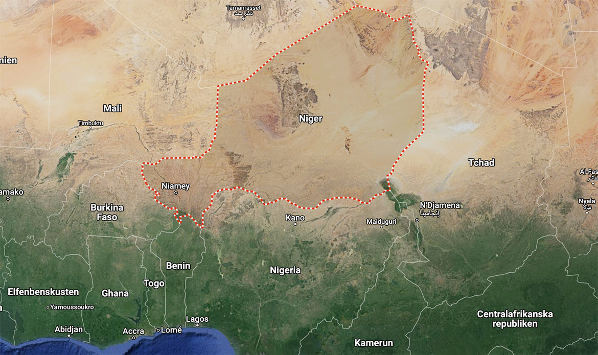 Niger, Google Maps