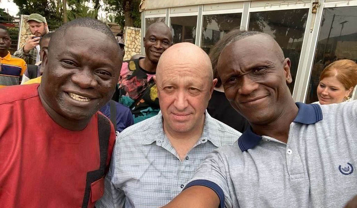 One of the last photos of Yevgeny Prigozhin before he left for Russia, August 29, 2023, Central African Republic. Source Wagner Group