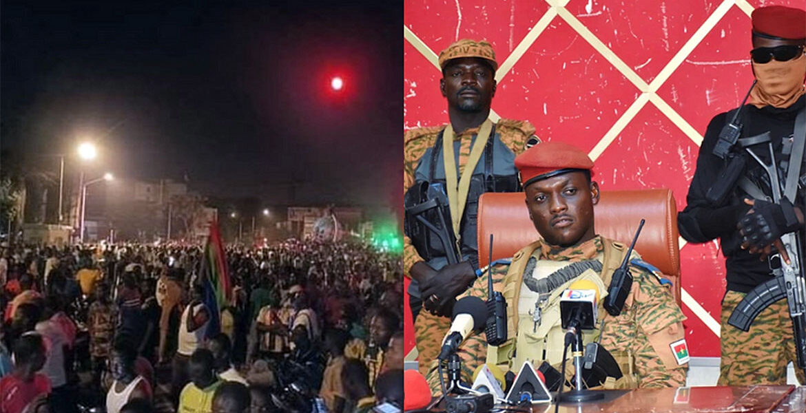 Ibrahim Traoré quelled coup in Burkina Faso on coup September 27 2023. Montage: Baya Osborn