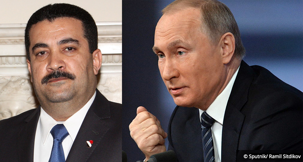 Mohammed Chia al Soudani and Vladimir Putin