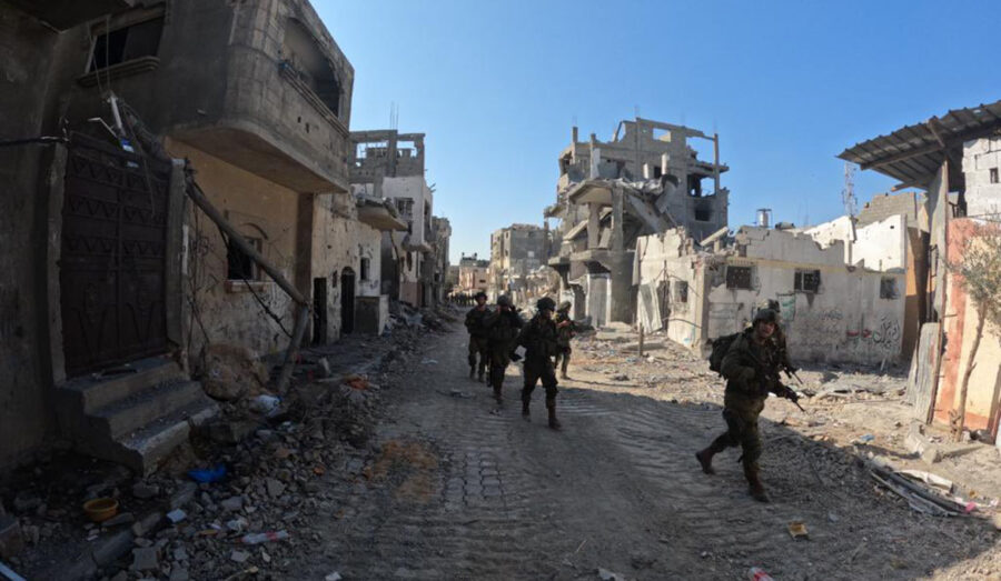 Norra Gaza, israeliska trupper, 31 okt 2023. Foto: IDF