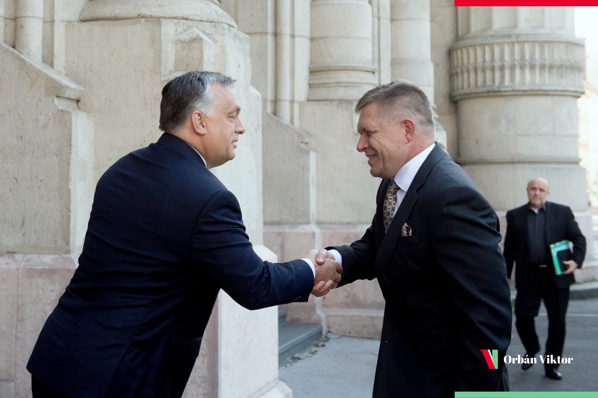 Ungerns premiärminister Orbán Viktor och Robert Fico
