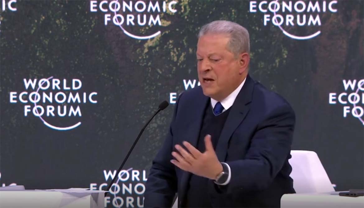 Al Gore "kokar" på WEF-konferens.