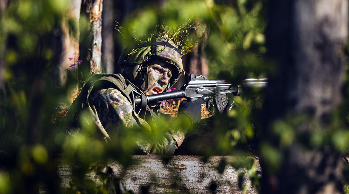 Finska försvarsmakten. Pressfoto: Puolustusvoimat.fi