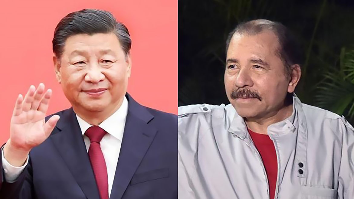 Xi Jinping och Daniel Ortega. Foto: Chinadailyhk.com