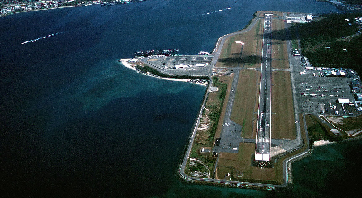 Cubi Point, and in the background, Naval Station Subic Bay