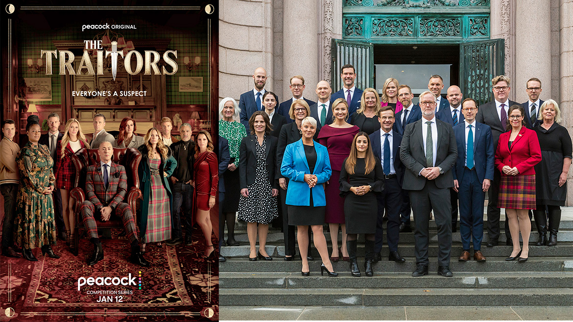 Den brittiska TV-serien The Traitors och den svenska Regeringen i oktober 2022