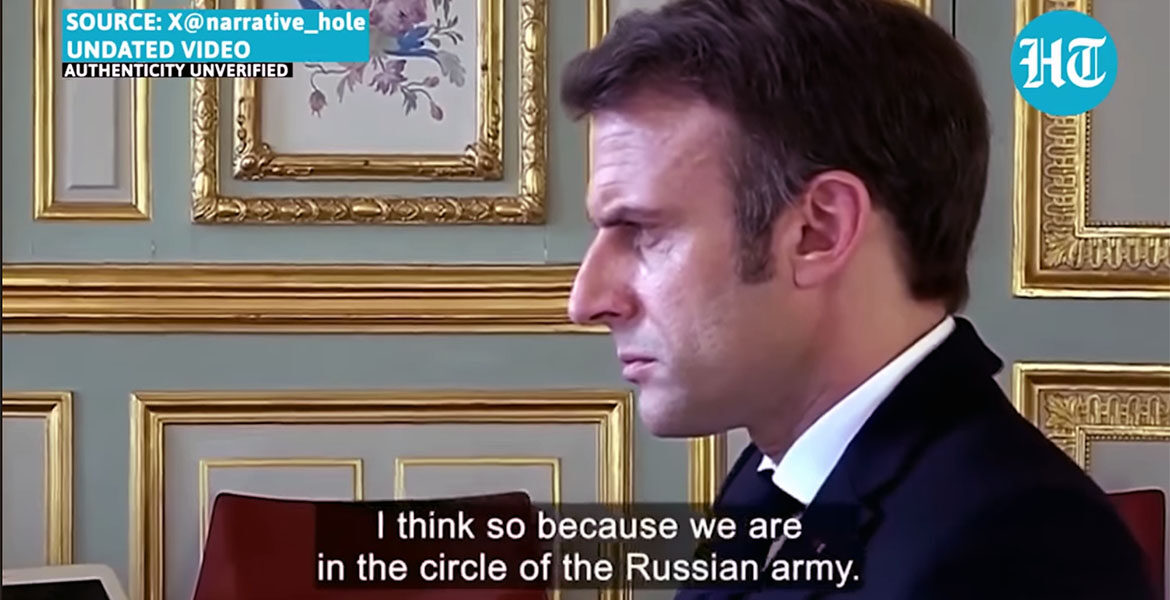 Macron talk to Zelensky
