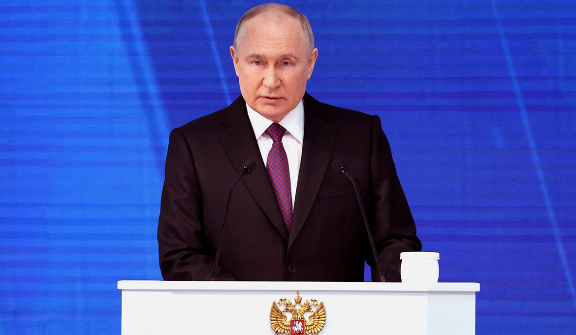 Putins tal till den ryska federationen. Foto: Kremlin.ru