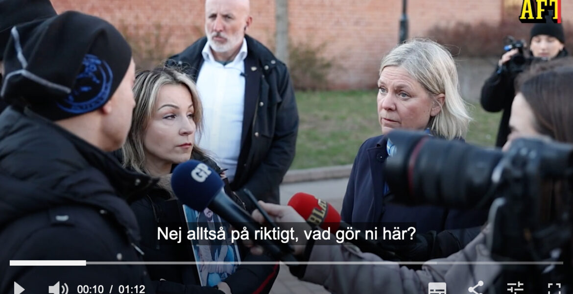 Magdalena Andersson i Skärholmen 11 april 2024. Foto: Aftonbladet