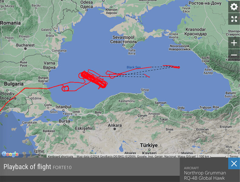 Global Hawk på Flightradar