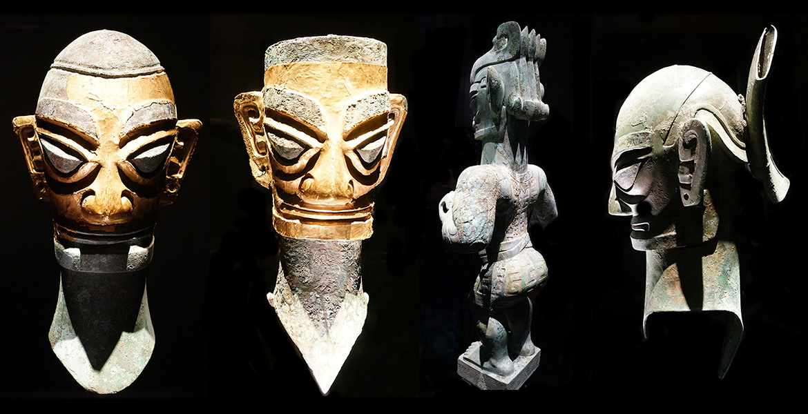 Sanxingdui ancient masks. Photos: T. Sassersson, Newsvoice.se
