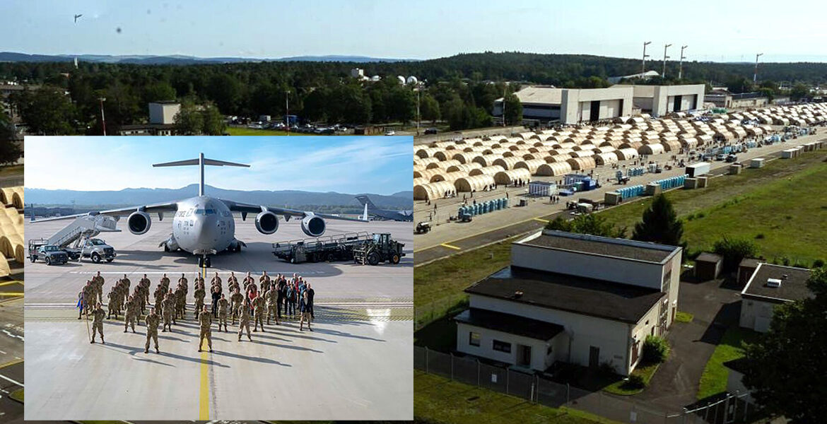 Montage: Ramstein Air Force Base, Tyskland