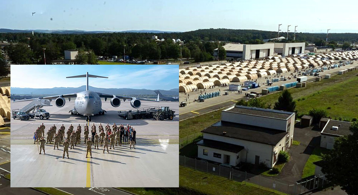 Montage: Ramstein Air Force Base, Tyskland