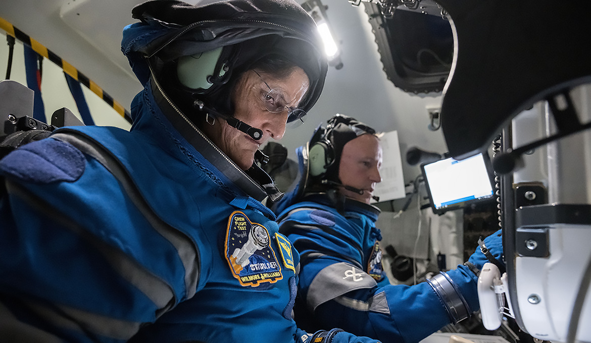 Astronauterna: Barry Wilmore och Suni Williams