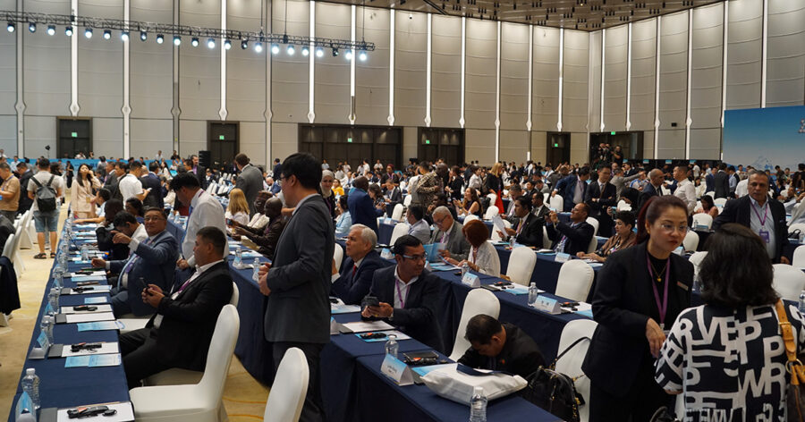 The 2024 Media Cooperation Forum on the Belt and Road Agenda at the Tianfu International Convention Centre in Chengdu. Photo: Torbjörn Sassersson.