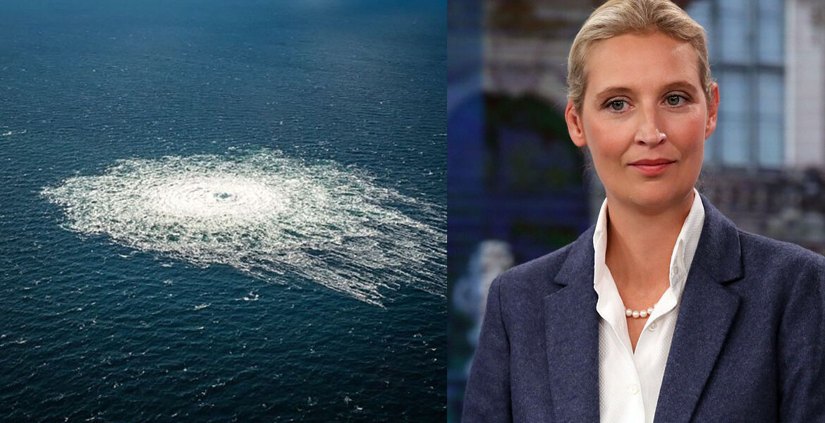 Attacken mot Nordstream och Alice Weidel (AfD)