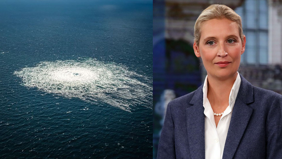 Attacken mot Nordstream och Alice Weidel (AfD)