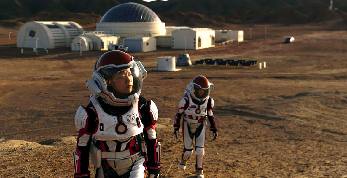 China's C-Space Mars simulation base in the Gobi desert.