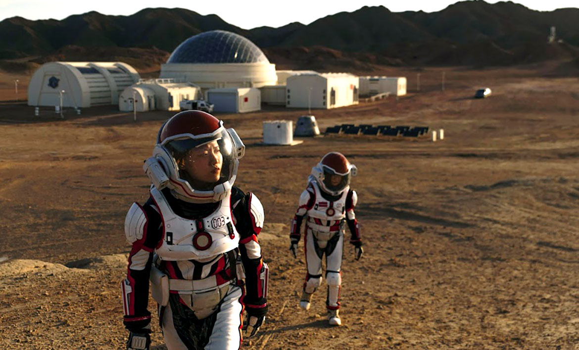 China's C-Space Mars simulation base in the Gobi desert.