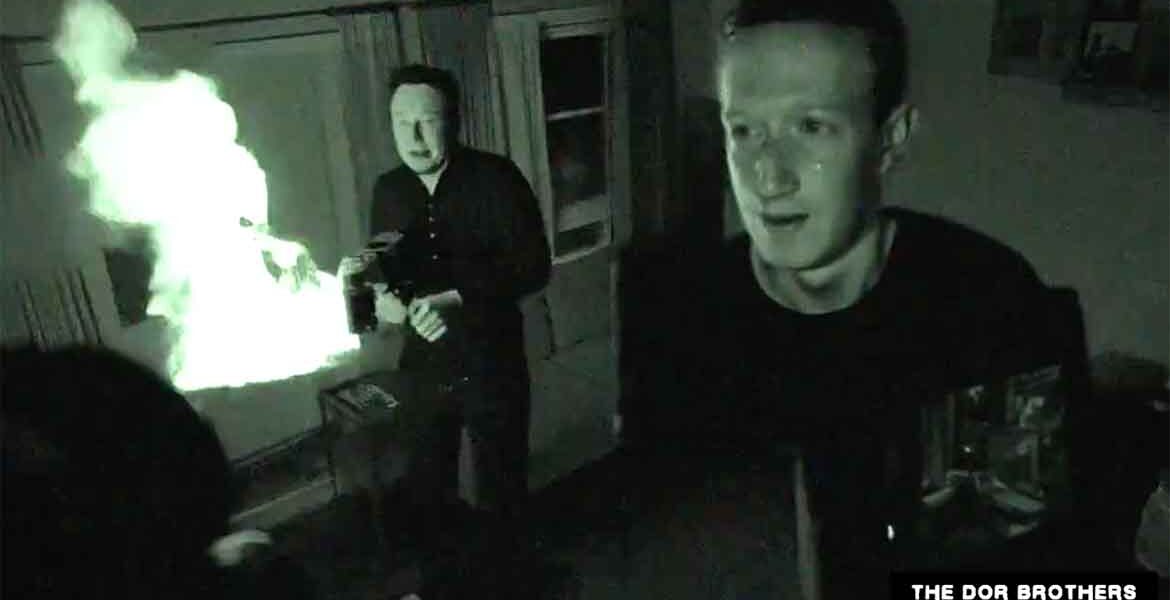 Mark Zuckerberg and Elon Musk are featured in a Dor Brothers production. Image: The Dor Brothers