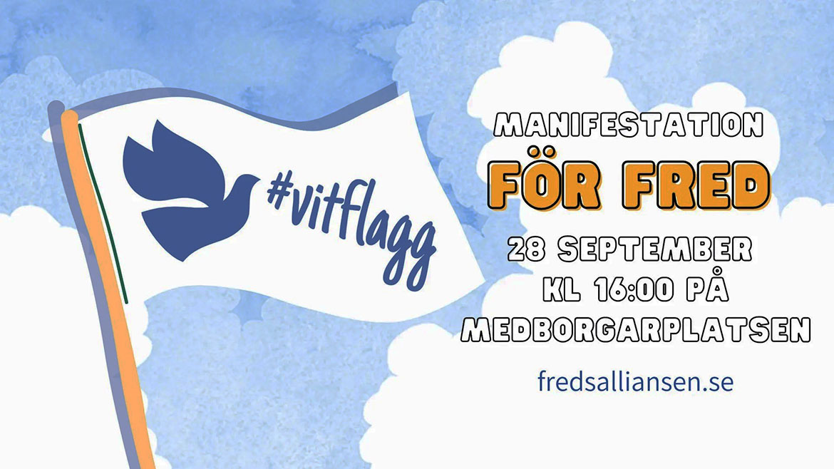 Manifestation för fred 28 sep 2024