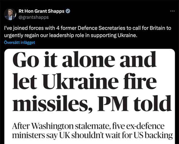 Grant Shapps want to strike deep inside Russia.