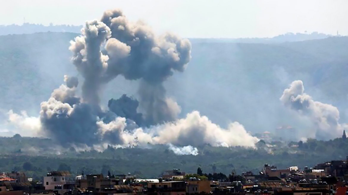 Israel attackerade 1600 mål i Libanon dagarna innan den 25 september. Privat foto