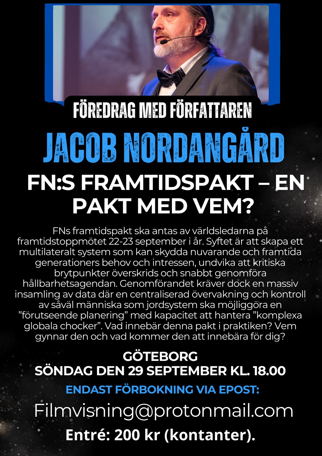 Jakob Nordangårds föredrag