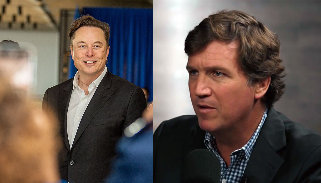 Elon Musk och Tucker Carlson