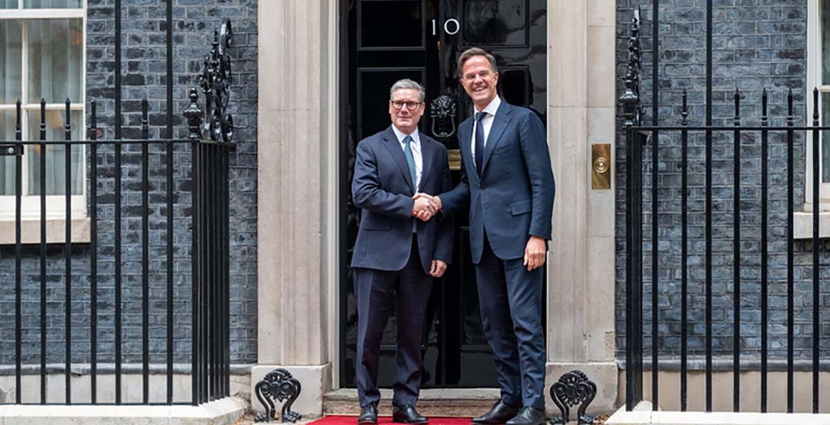 Mark Rutte and Keir Starmer