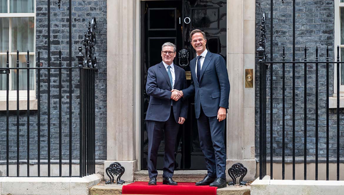 Mark Rutte and Keir Starmer