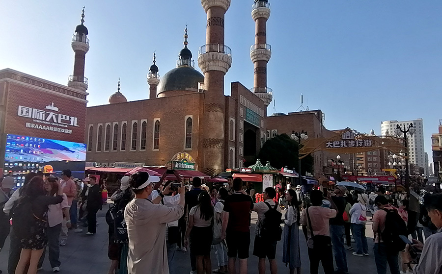 Grand Bazar i Urumqi, Xinjiangs huvudstad