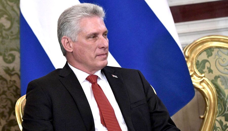 The President of Cuba, Miguel Díaz-Canel, 