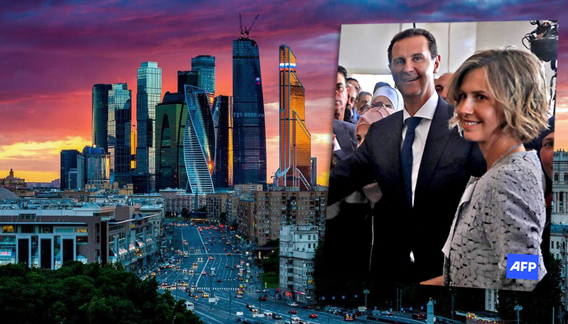 Moskva City, Bashar al-Assad och Asma al-Assad