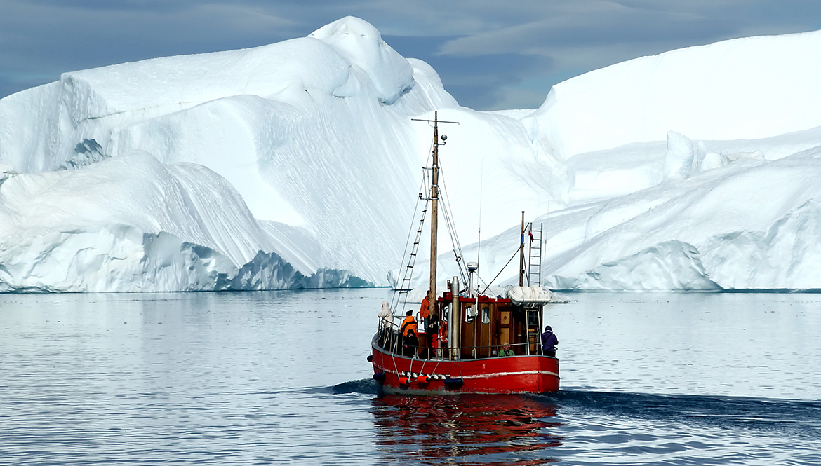 Encounters in the ice\nin august,this region is visited by several crusaders.