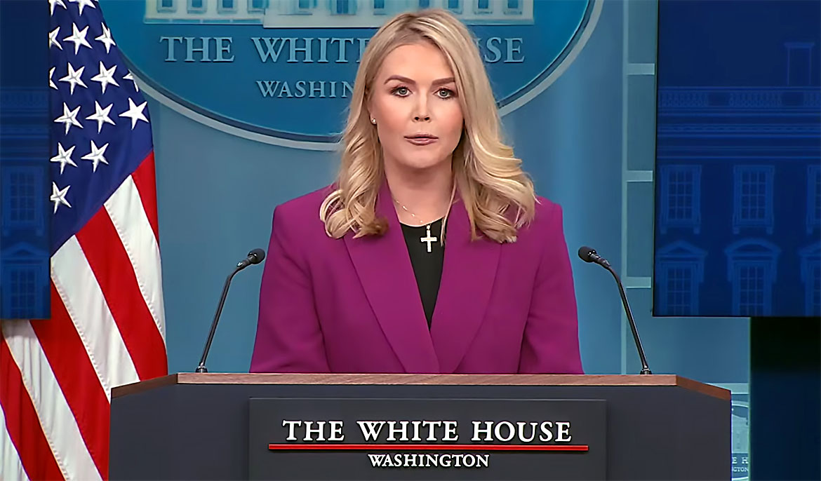 Press secretary Karoline Leavitt