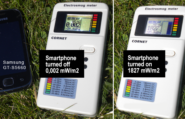 Electro smog measurement. Photo: NewsVoice