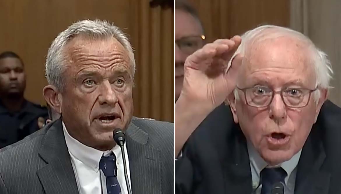 Robert F. Kennedy Jr och Bernie Sanders