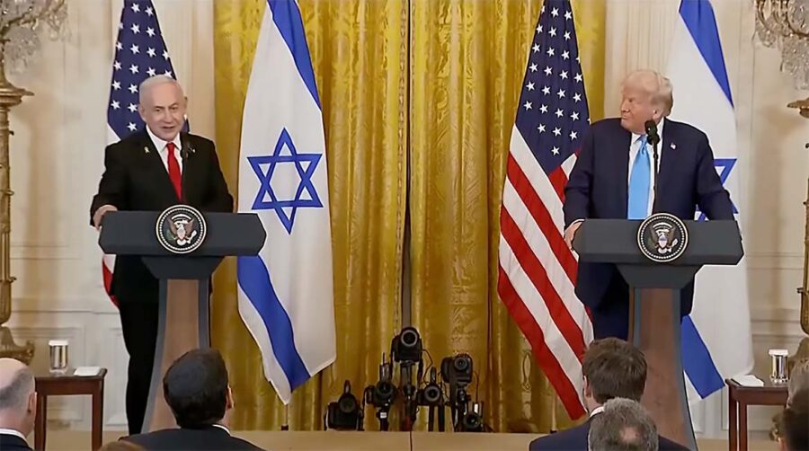 Netanyahu and Trump press conference Feb 4, 2025