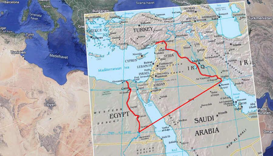 Map of Greater Israel