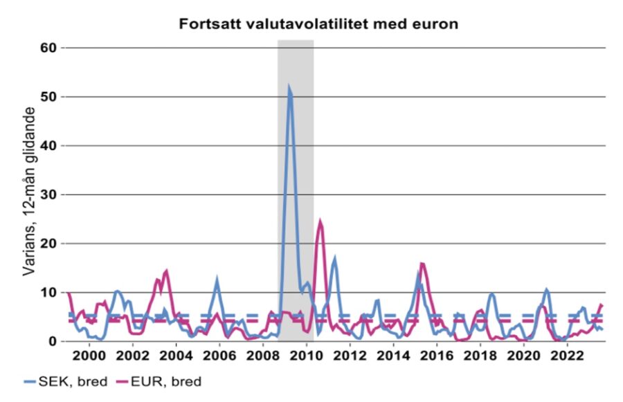 Volatilitet oavsett valutasystem