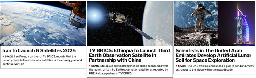BRICS i rymden. Artiklar i NewsVoice.se