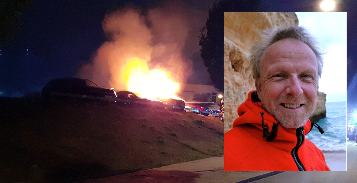 Bilbrand i Johannesdal, Hässelby 5 juli 2023