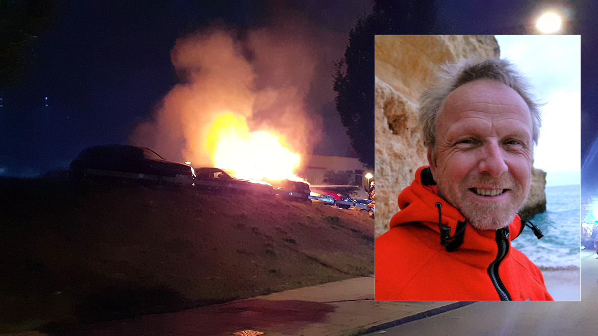Bilbrand i Johannesdal, Hässelby 5 juli 2023