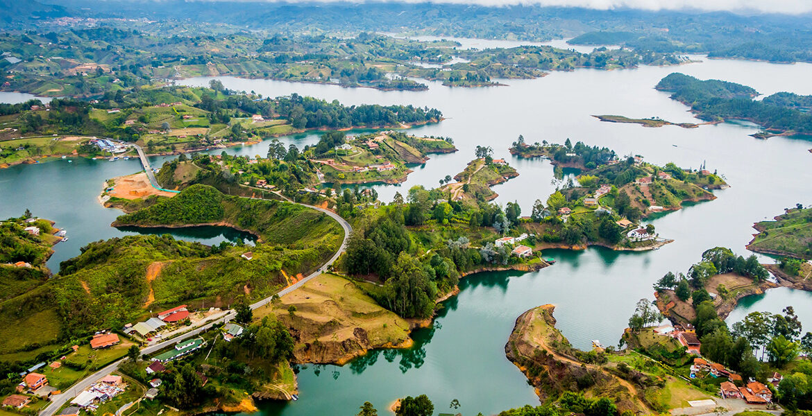 Guatape i Antioquia, Colombia