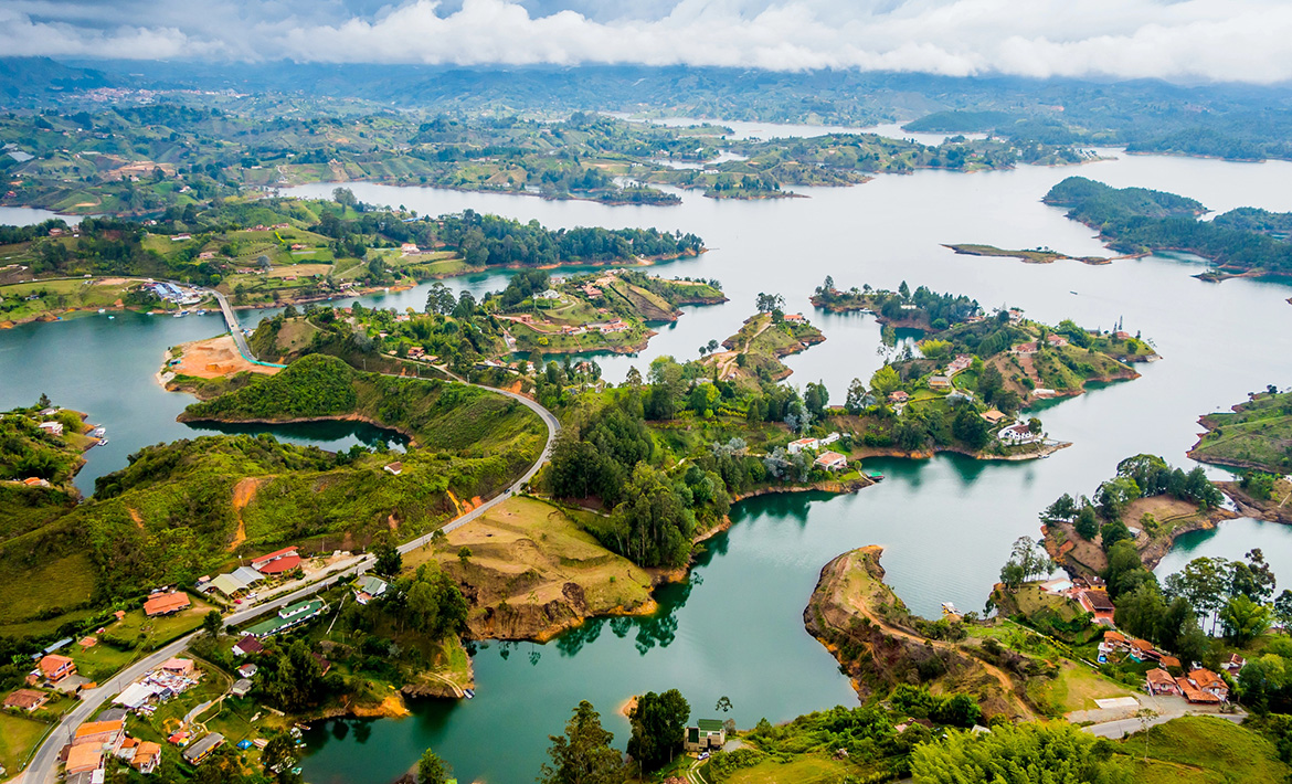 Guatape i Antioquia, Colombia