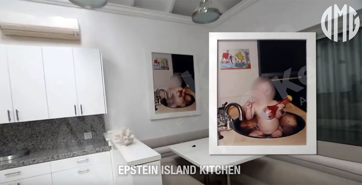 Epstein Island kitchen