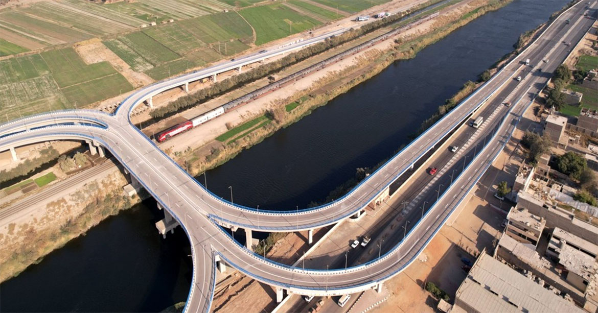 Manqabad Overpass Bridge in Assiut - Egypt