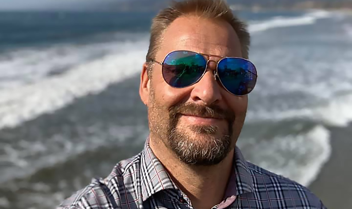 Mikael Höglind, selfie, Santa Monica